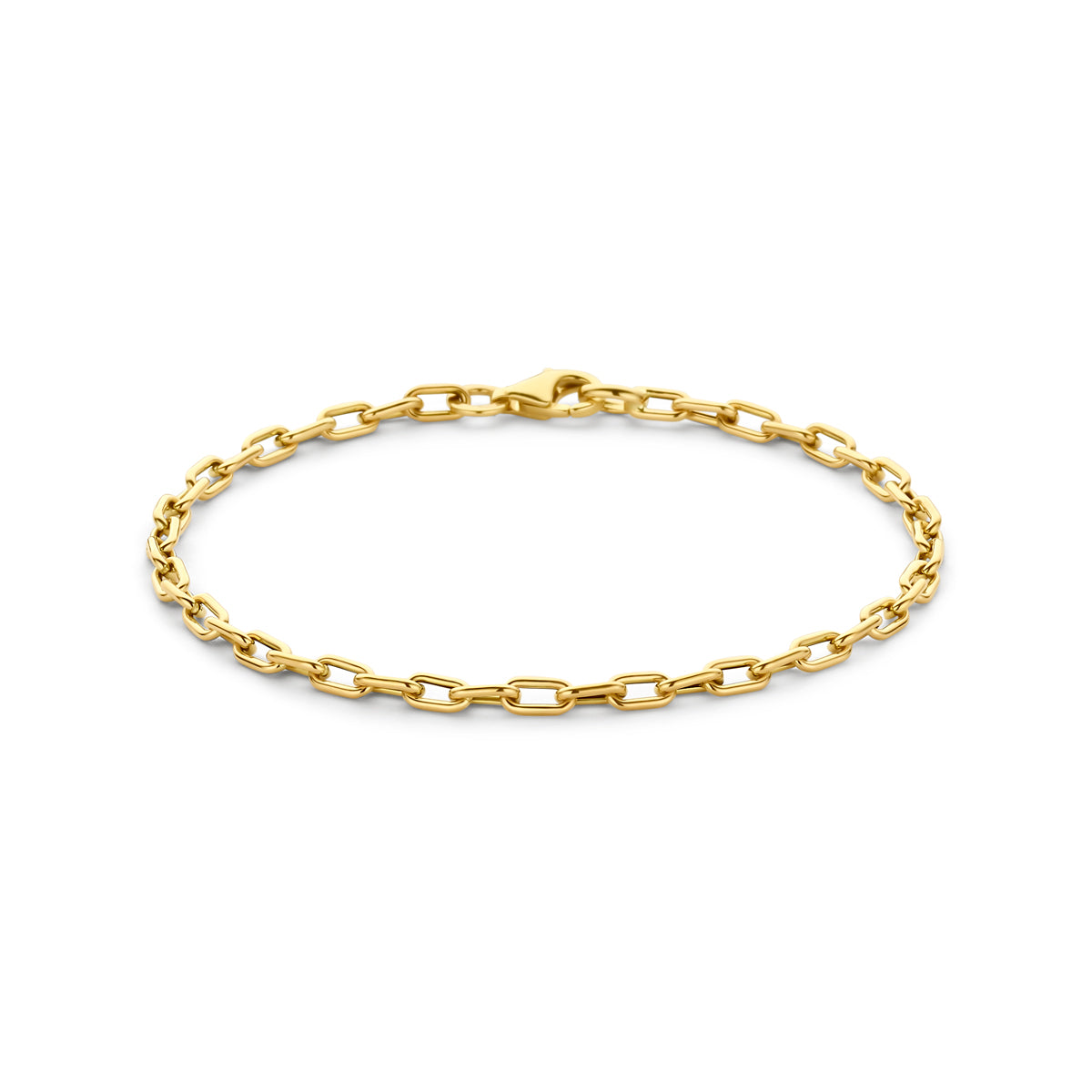 armband 3 mm 18 cm 14K geelgoud