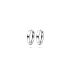 Klappcreolen 10 mm Silber rhodiniert