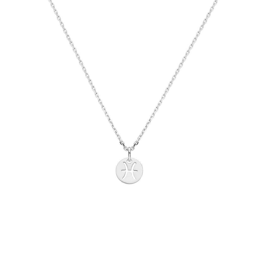 Halskette Sternzeichen 41 + 4 cm Silber rhodiniert