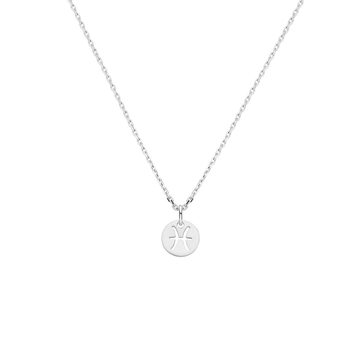 Halskette Sternzeichen 41 + 4 cm Silber rhodiniert