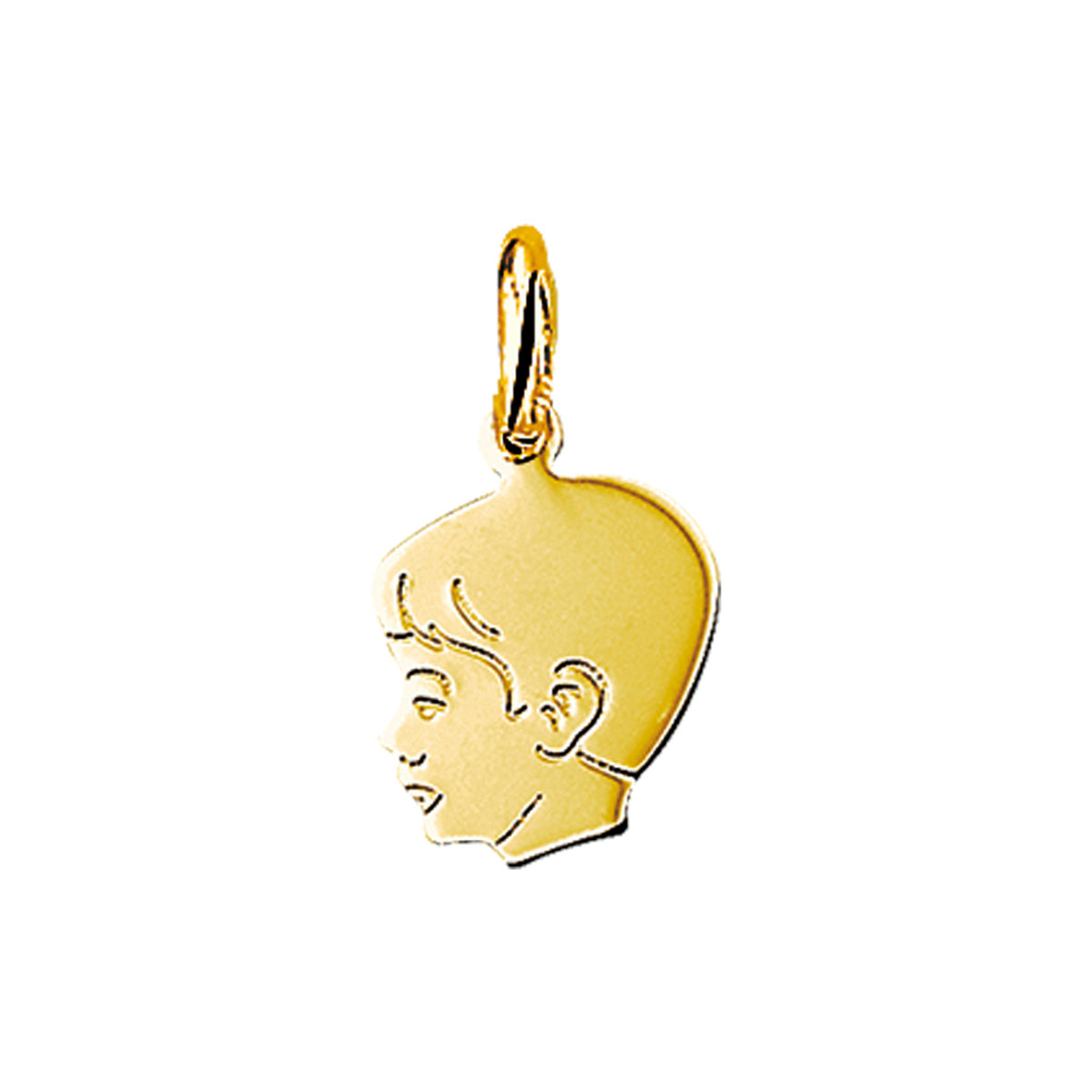 Anhänger Junge 11 mm 14K Gelbgold