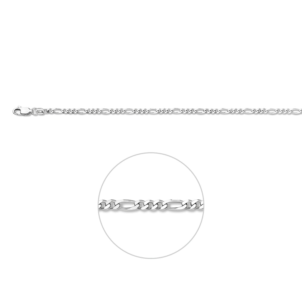 figaro 2,7 mm zilver wit
