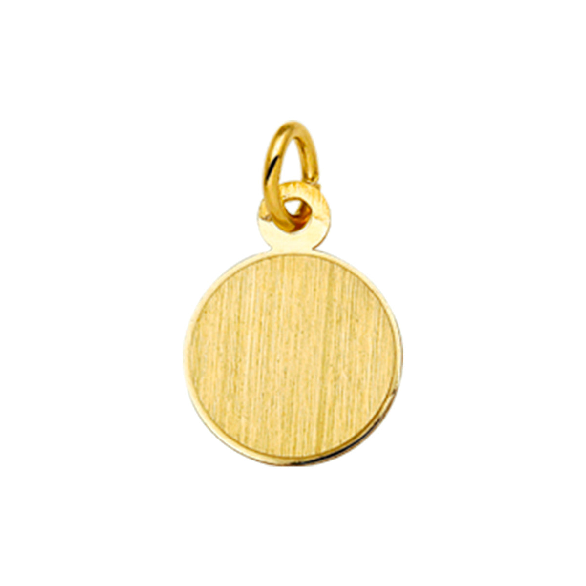 graveerhanger mat gediamanteerd 14K geelgoud