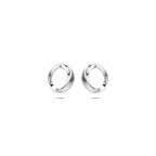 oorknoppen poli/mat 8,5 mm zilver gerhodineerd