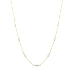 9k collier parels 41 - 43 - 45 cm 9K geel