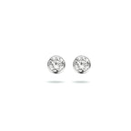 oorknoppen zirkonia zilver wit