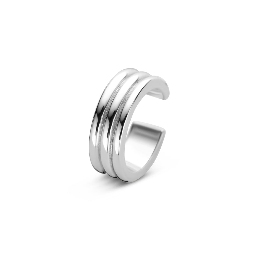 ear cuff 12 mm zilver gerhodineerd