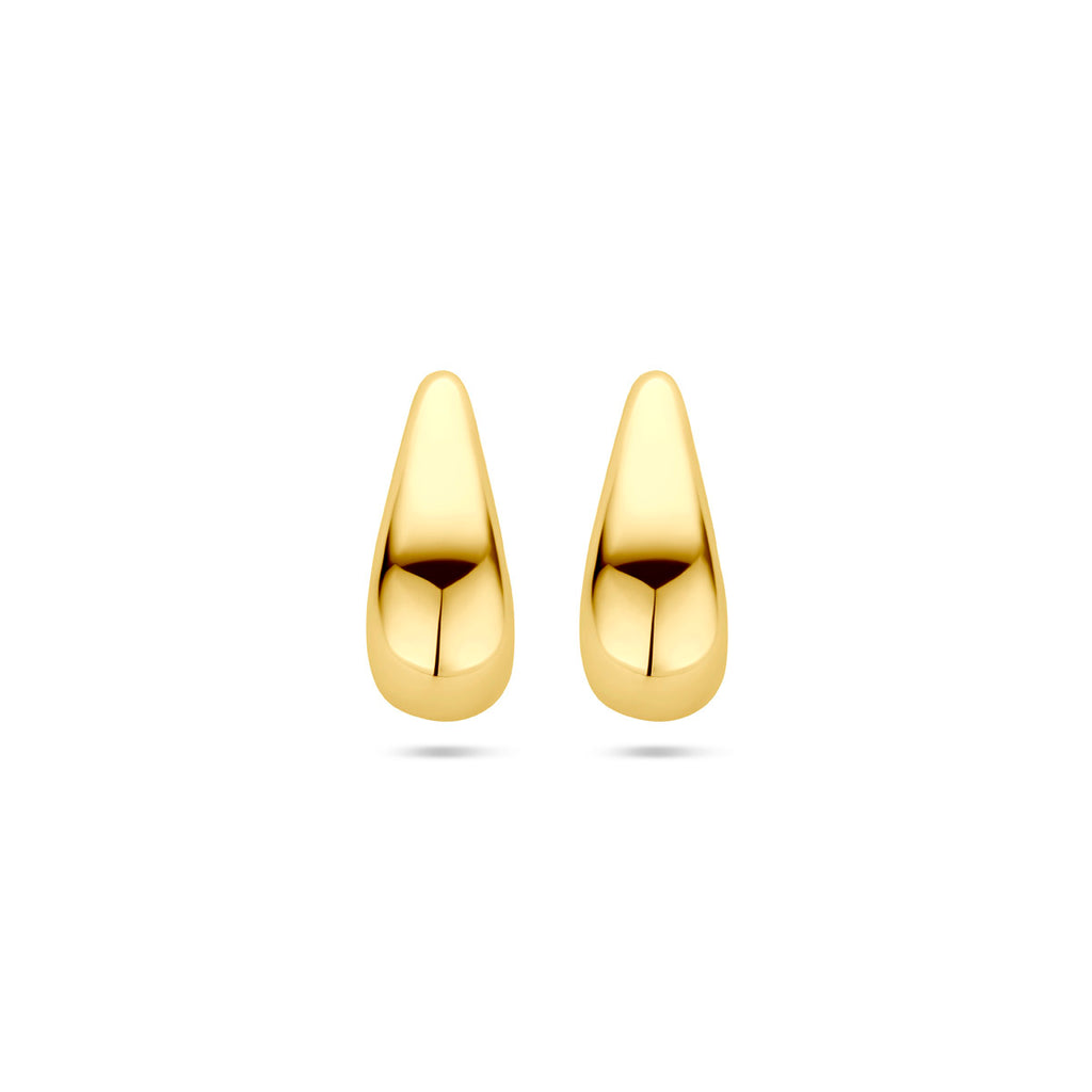 Ohrstecker Tropfen 15,5 mm 14K Gelbgold