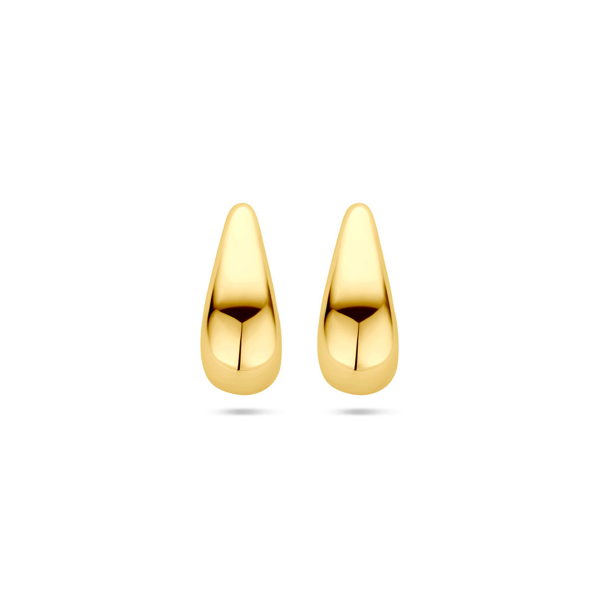 Ohrstecker Tropfen 15,5 mm 14K Gelbgold