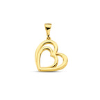 hanger hart 14K geelgoud