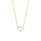 9k collier hart 40 - 42 - 44 cm 9K geel