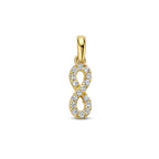 Anhänger Infinity Zirkonia 14K Gelbgold