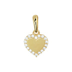 Anhänger Herz Zirkonia 14K Gelbgold