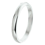 Armreif Scharnier massiv 8 mm Silber rhodiniert