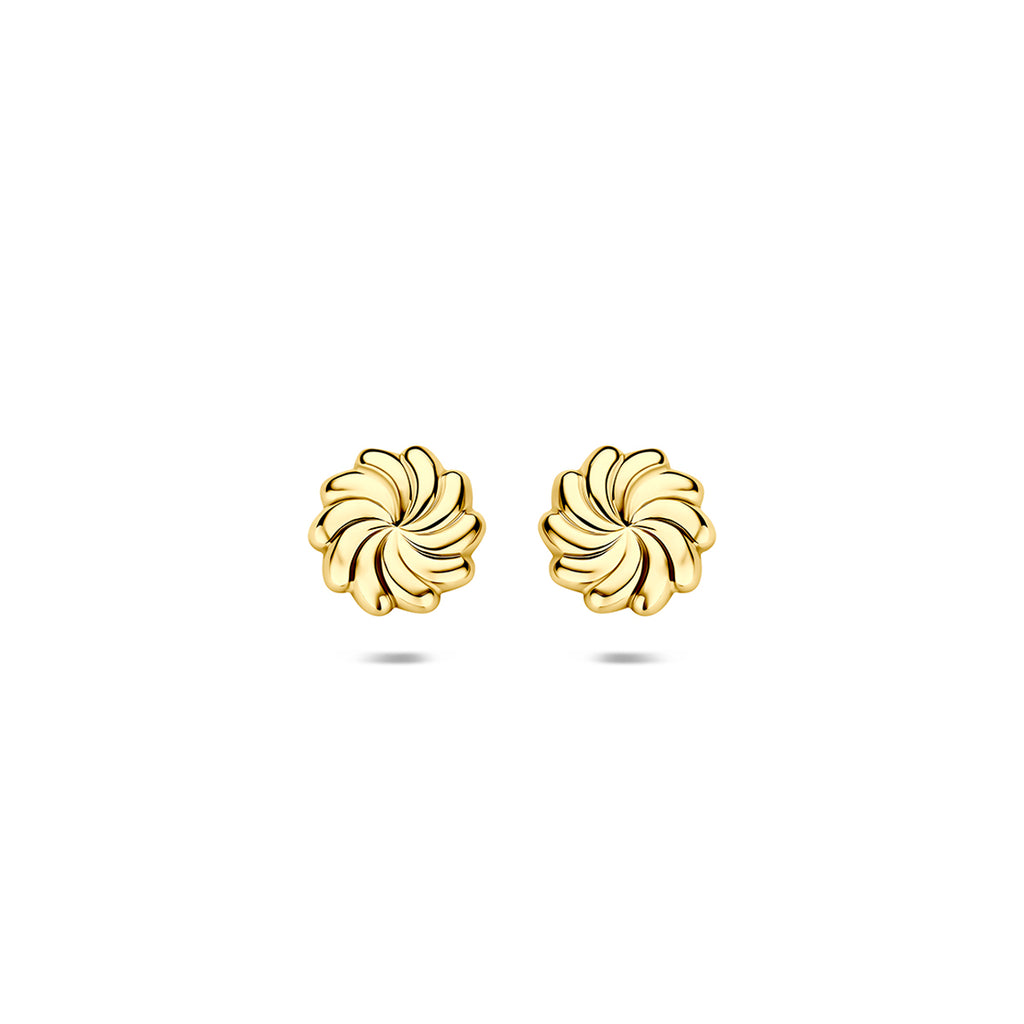 oorknoppen 14K geelgoud - gedraaid