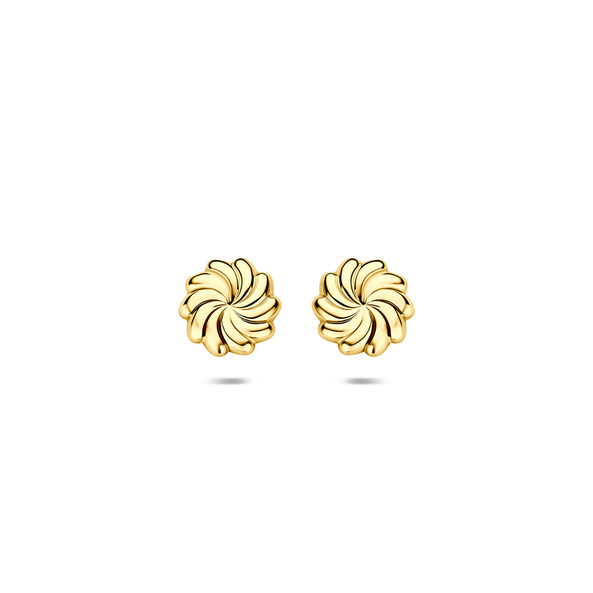 oorknoppen 14K geelgoud - gedraaid