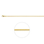 gourmette 1,4 mm doubl�� 10/000 (geel)