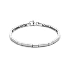 Armband-Choker 3,3 mm 19 cm Poly/Mattsilber rhodiniert