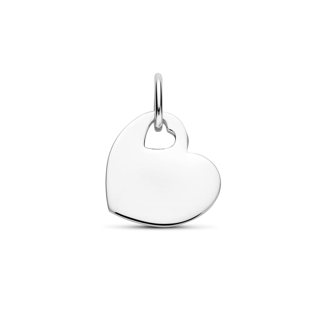 graveerhanger hartje 14,5 mm zilver gerhodineerd