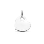 graveerhanger hartje 14,5 mm zilver gerhodineerd