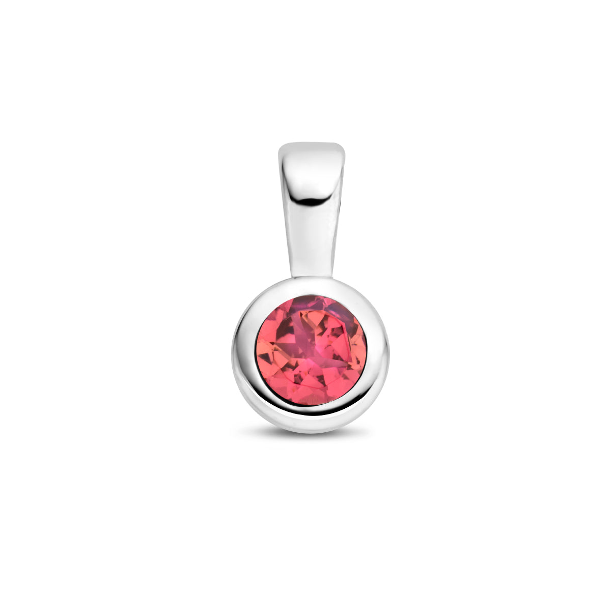 hanger met geboortesteen 11 mm zilver gerhodineerd