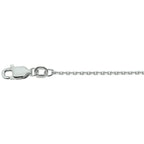 Ankerkette diamantgeschliffen 1,3 mm Silber rhodiniert