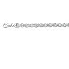 Armband Jasseron 7,8 mm 20 cm silberweiß