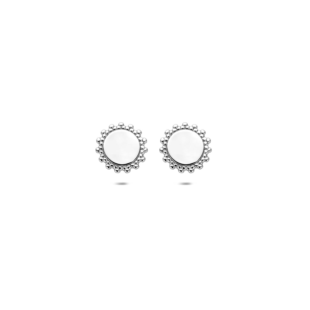 Ohrstecker 7,5 mm Silber rhodiniert