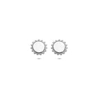 Ohrstecker 7,5 mm Silber rhodiniert