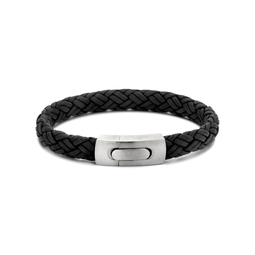 Armband Leder 10 mm Edelstahl