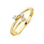 Ring Zirkonia 14K Gelbgold