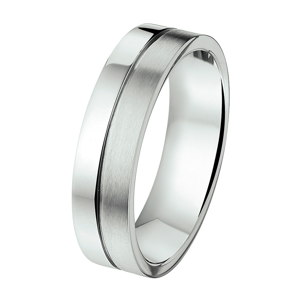 Ring 5,5 mm ohne Zirkonia Edelstahl