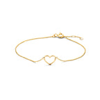 Armband Herz 16 - 17 - 18 cm 14K Gelbgold
