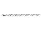 gourmette 7,9 mm zilver wit