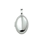 Medaillon 18,5 mm Silber rhodiniert