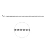 gourmette geslepen 3,4 mm edelstaal