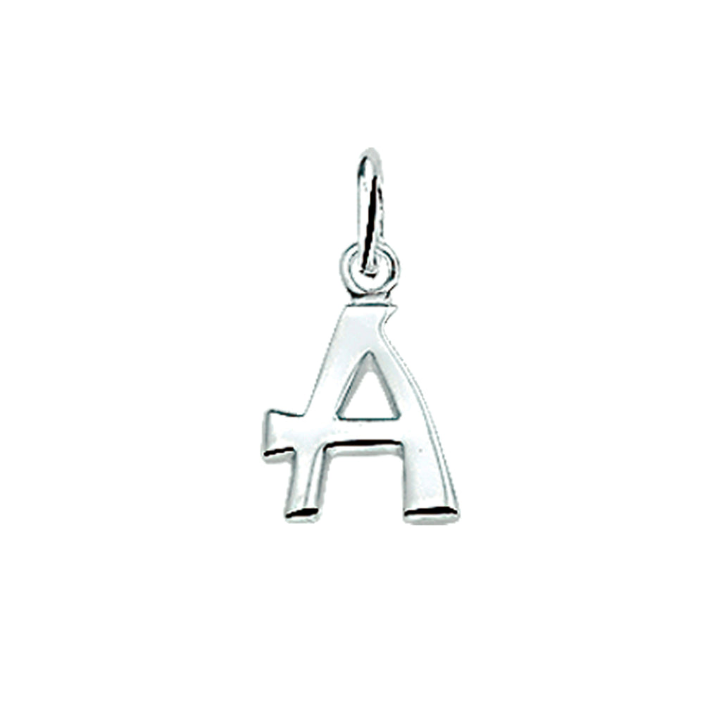 Anhänger Buchstabe silber weiß