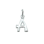 Anhänger Buchstabe silber weiß