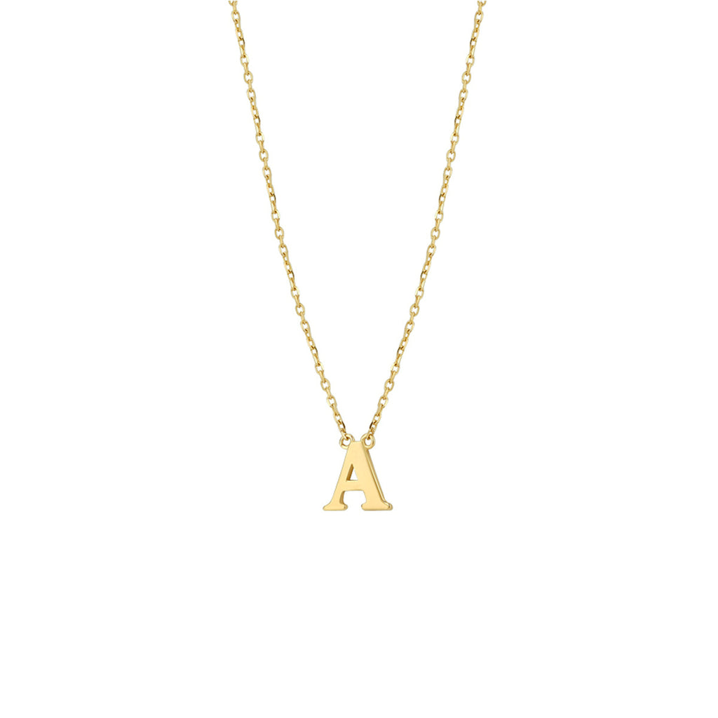 collier letter 40 - 42 - 44 cm 14K geelgoud