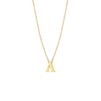 collier letter 40 - 42 - 44 cm 14K geelgoud
