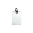 graveerhanger poli/mat zilver wit