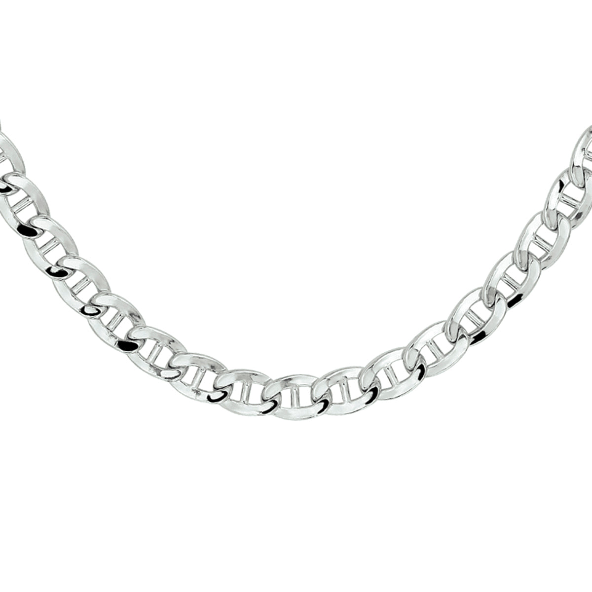 Armband Anker 6,5 mm 19 cm Silber rhodiniert