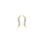 oorknoppen zirkonia 14K geelgoud