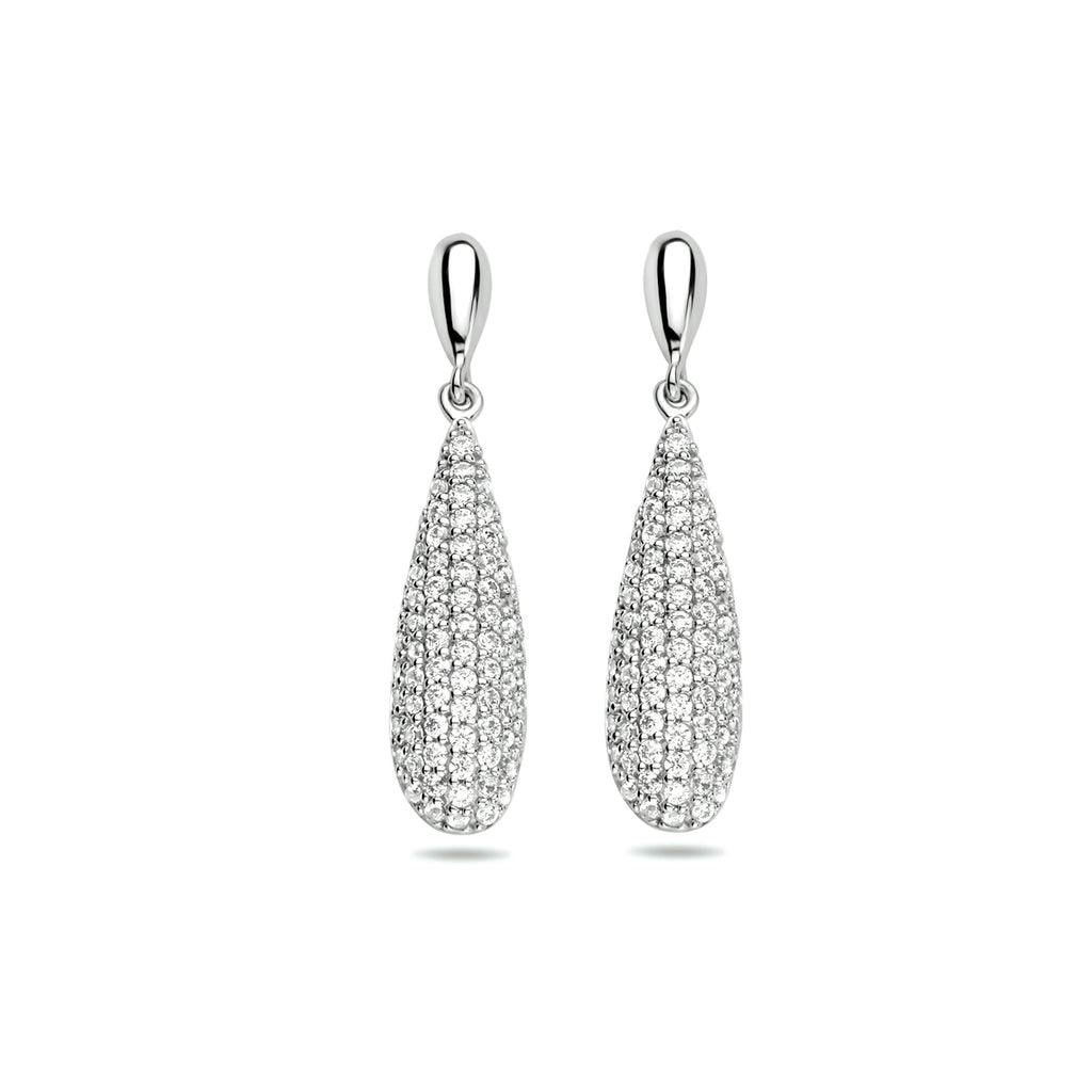 oorhangers zirkonia zilver gerhodineerd