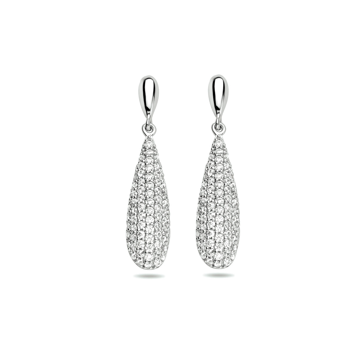 oorhangers zirkonia zilver gerhodineerd