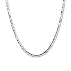 Halskette 6,5 mm Silber weiß