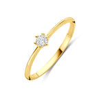 ring zirkonia 14K geelgoud
