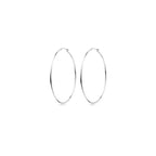 oorringen ronde buis 1,5 mm zilver wit