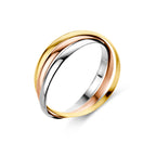 trinity ringen tricolor 14K tricolor goud