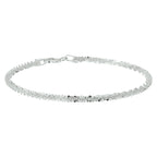 armband fantasie 3,0 mm zilver wit